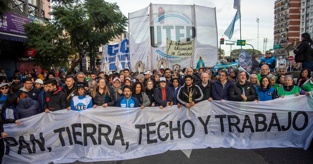 La CGT y los movimientos sociales marcharán juntos por trabajo y alimentos en plena agenda de ajuste