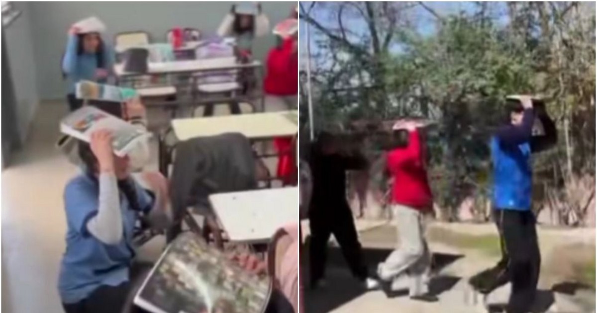 Una escuela de Santa Lucía enseñó cómo actuar antes, durante y después de un sismo