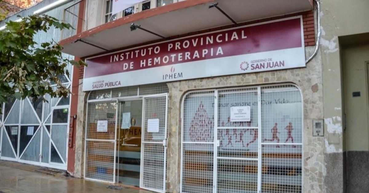 El IPHEM llevará colectas de sangre a siete instituciones de San Juan durante septiembre